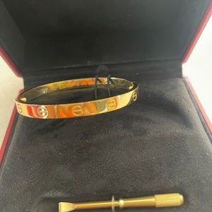 Authentic cartier love bracelet